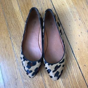 Madewell Leopard Calf Hair Flats